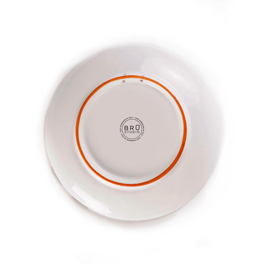 Piatto decorativo in ceramica | Orange Stick – Ethnic Edition