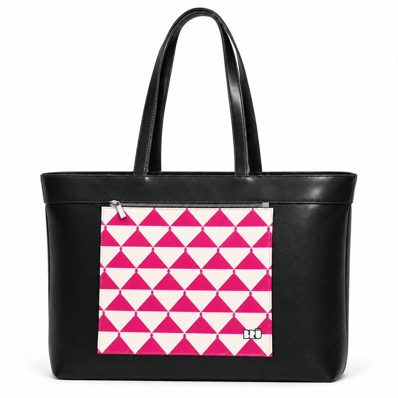 Borsa Biggy | Black – Apulia Edition Fuchsia – frontale