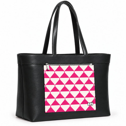 Borsa Biggy | Black – Apulia Edition Fuchsia – laterale