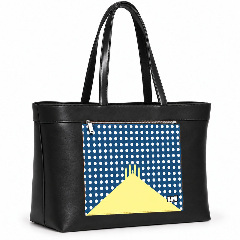 Borsa Biggy | Black – Milan Edition Blue – laterale