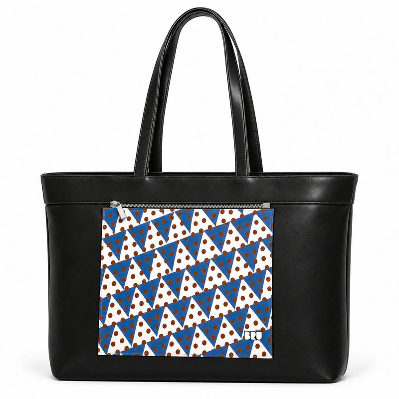 Borsa Biggy | Black – Naples Edition Blue – frontale