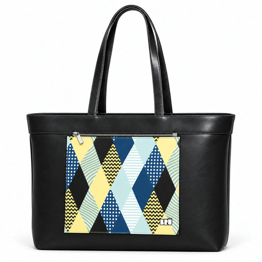 Borsa Biggy | Black – Venice Edition Blue – frontale