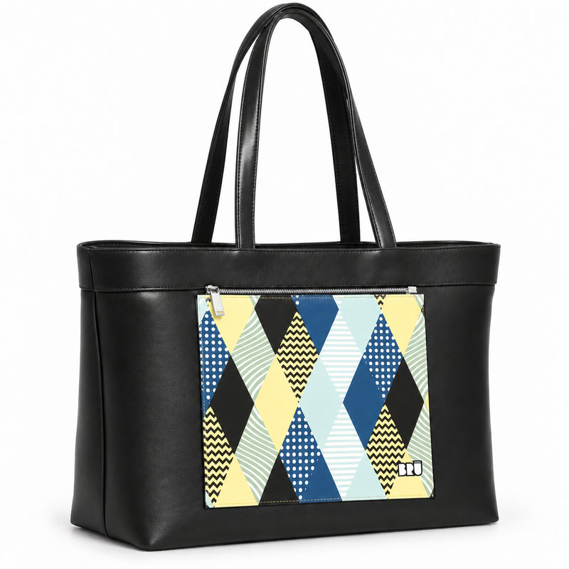 Borsa Biggy | Black – Venice Edition Blue – laterale