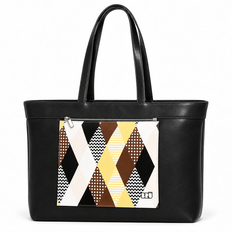 Borsa Biggy | Black – Venice Edition Brown – frontale