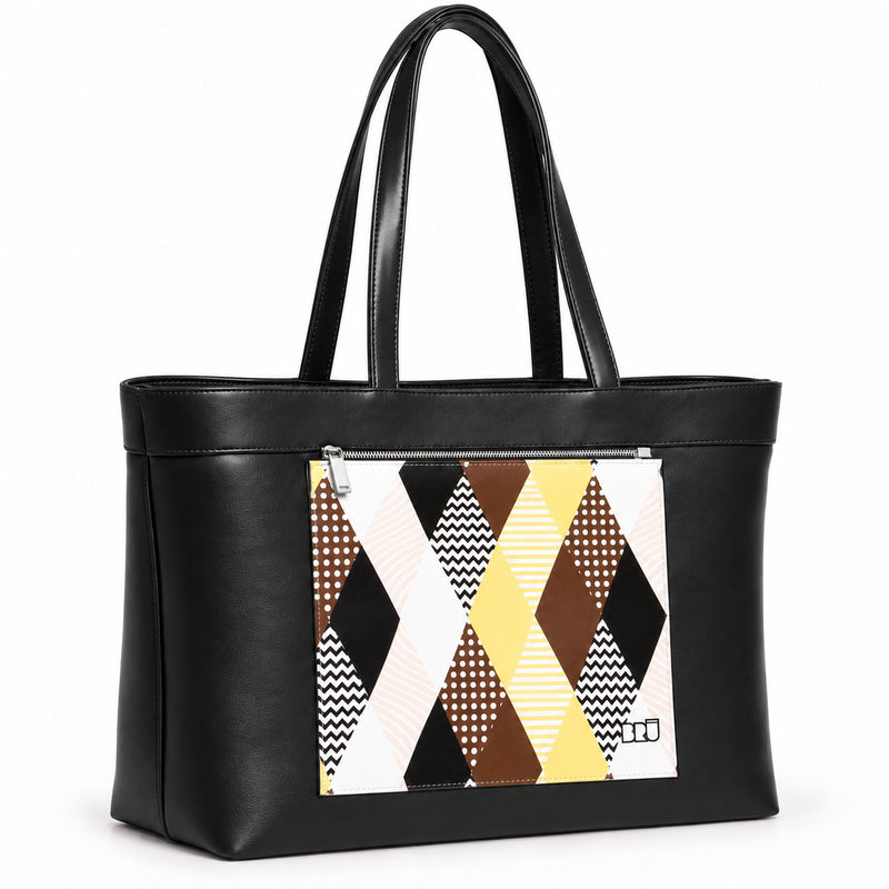 Borsa Biggy | Black – Venice Edition Brown – laterale