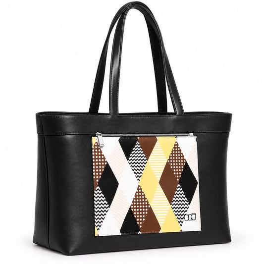 Borsa Biggy | Black – Venice Edition Brown – laterale