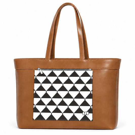 Borsa Biggy | Brown – Apulia Edition Black – frontale