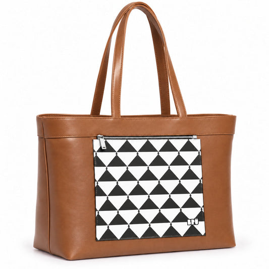 Borsa Biggy | Brown – Apulia Edition Black – laterale
