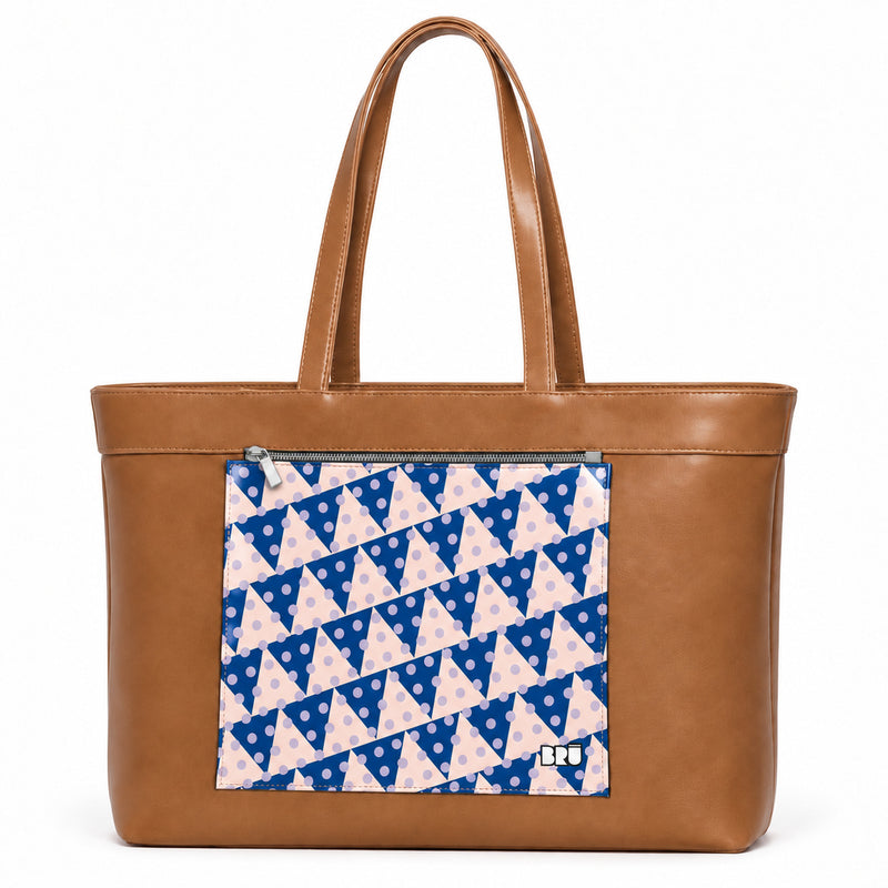 Borsa Biggy | Brown – Naples Edition Pink – frontale