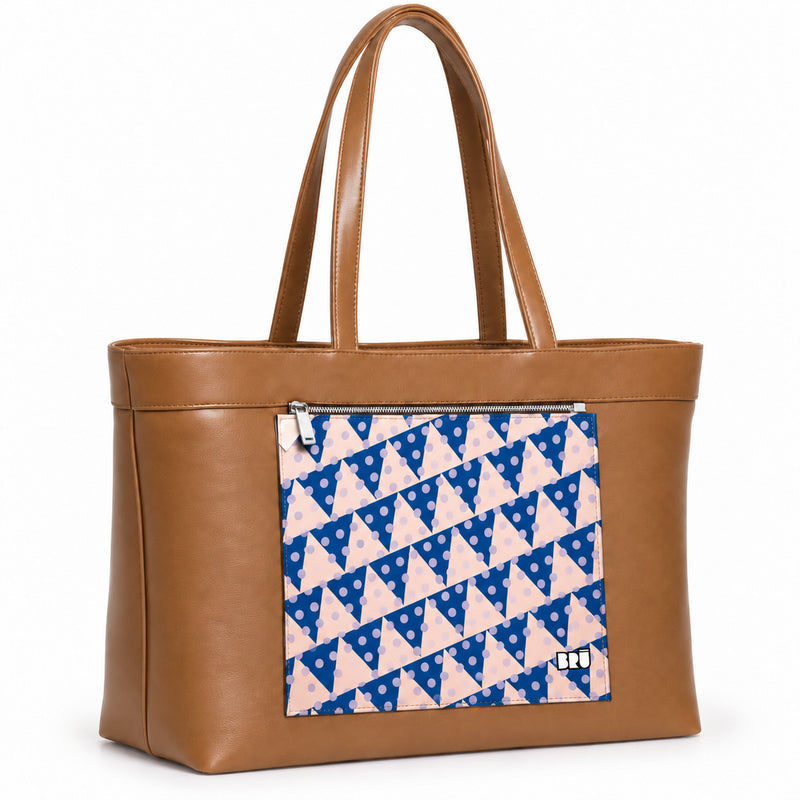 Borsa Biggy | Brown – Naples Edition Pink – laterale