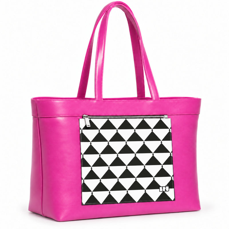 Borsa Biggy | Fuchsia – Apulia Edition Black – laterale