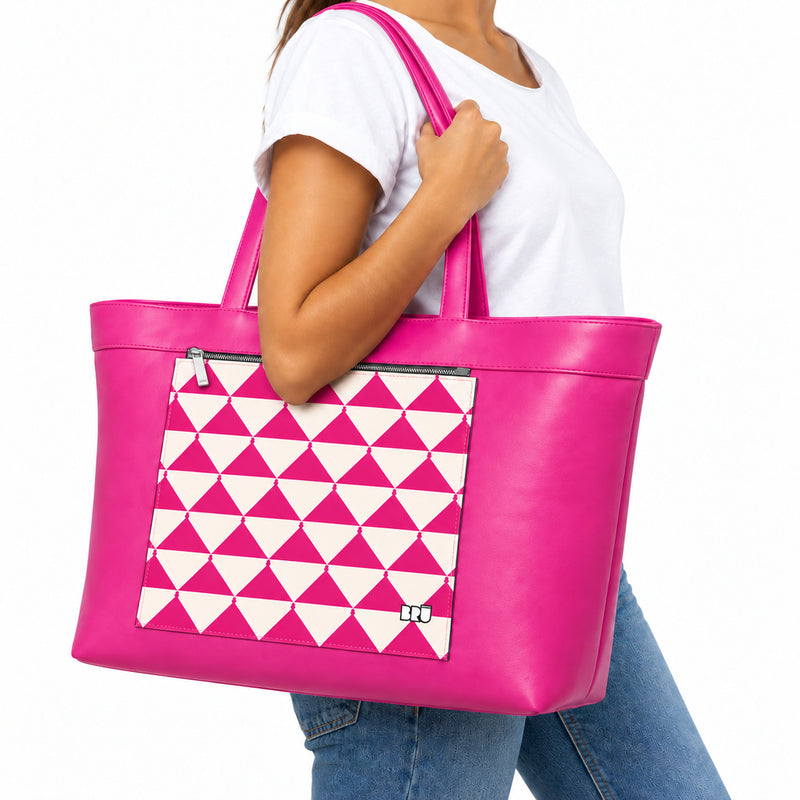 Borsa Biggy | Fuchsia – Apulia Edition Fuchsia – indossata