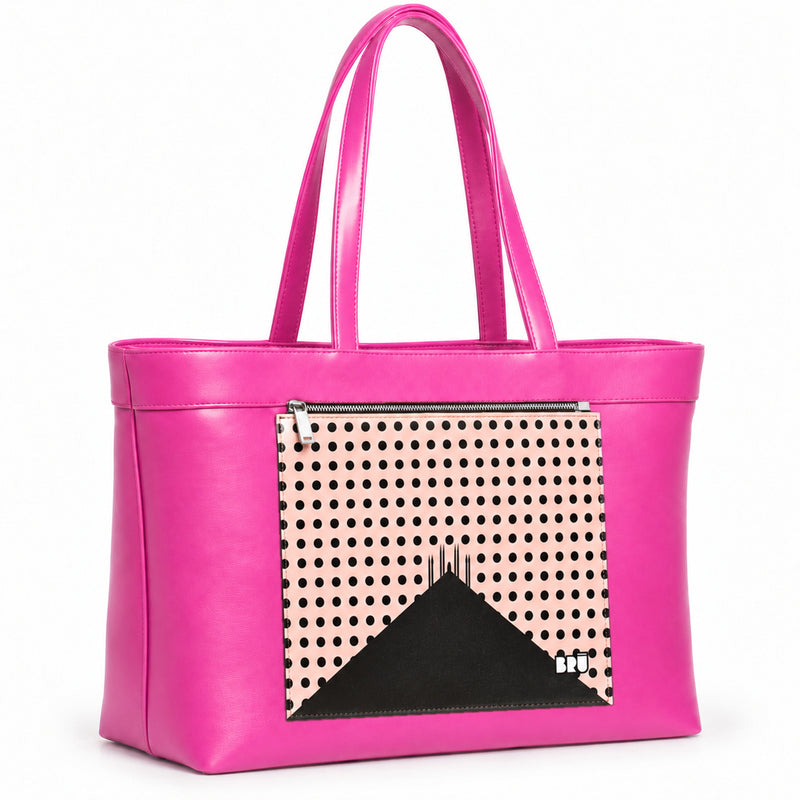 Borsa Biggy | Fuchsia – Milan Edition Pink – laterale