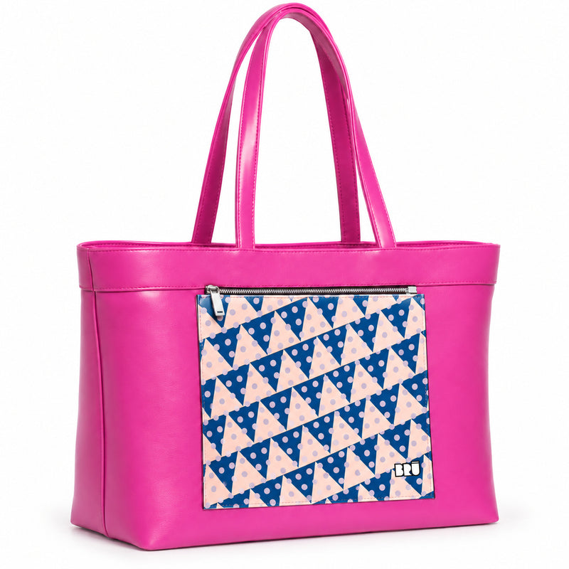 Borsa Biggy | Fuchsia – Naples Edition Pink – laterale