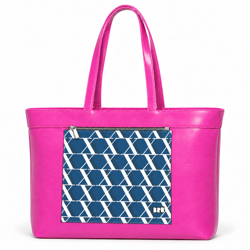 Borsa Biggy | Fuchsia – Rome Edition Blue – frontale