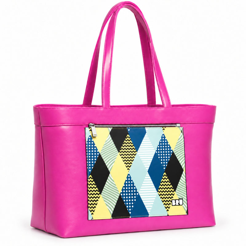 Borsa Biggy | Fuchsia – Venice Edition Blue – laterale