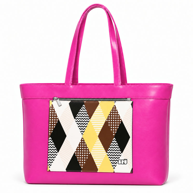 Borsa Biggy | Fuchsia – Venice Edition Brown – frontale
