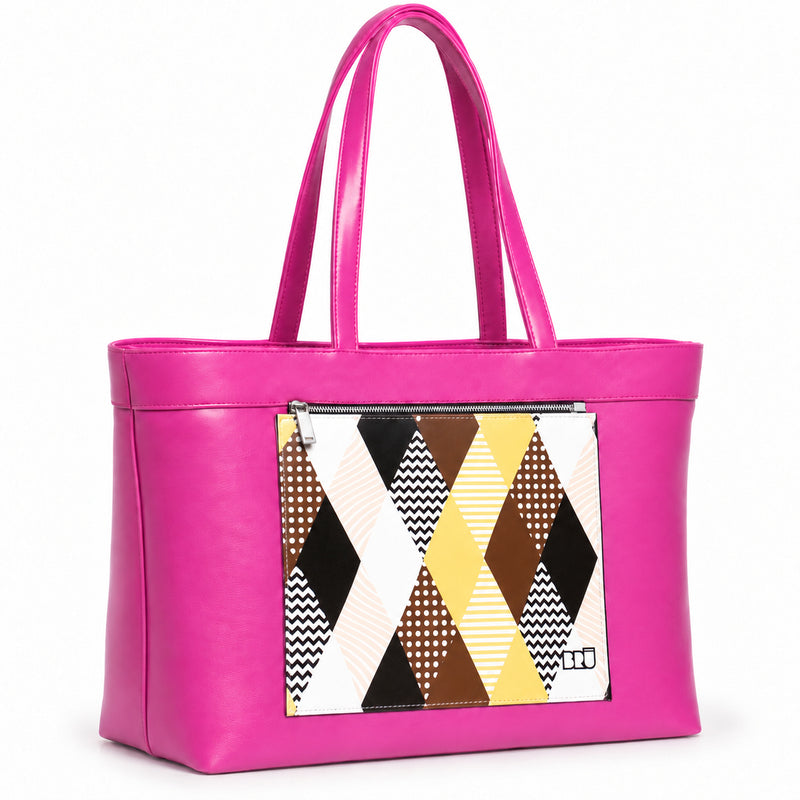 Borsa Biggy | Fuchsia – Venice Edition Brown – laterale