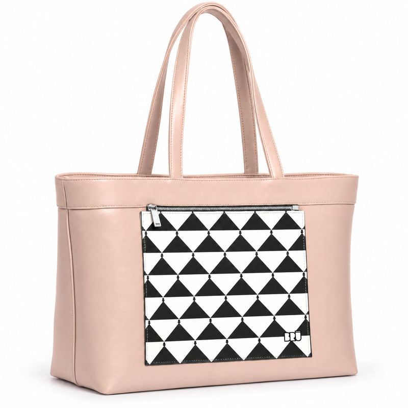 Borsa Biggy | Pink – Apulia Edition Black – laterale