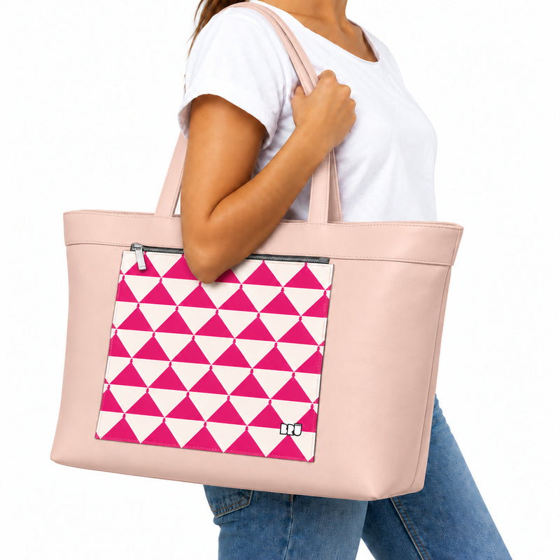 Borsa Biggy | Pink – Apulia Edition Fuchsia – indossata