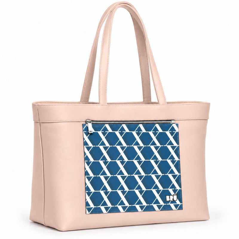 Borsa Biggy | Pink – Rome Edition Blue – laterale