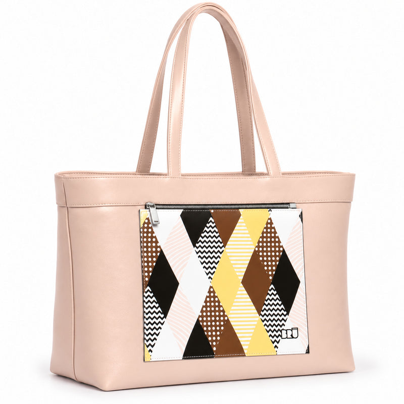 Borsa Biggy | Pink – Venice Edition Brown – laterale