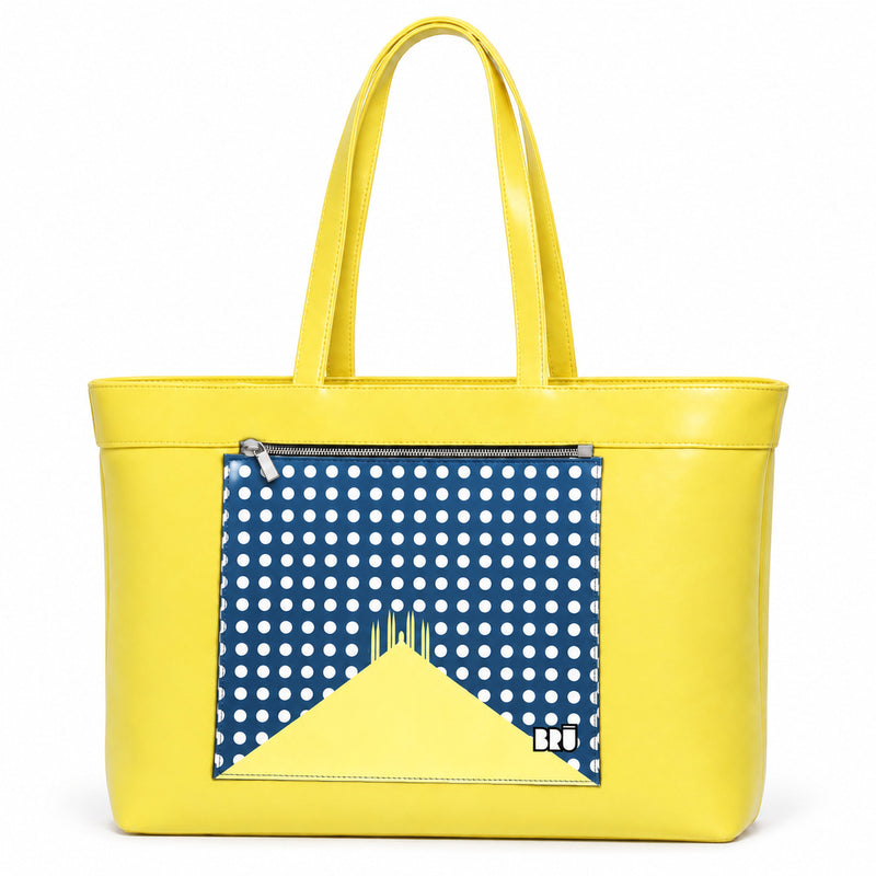 Borsa Biggy | Yellow – Milan Edition Blue – frontale