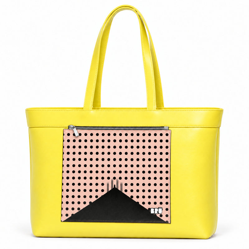 Borsa Biggy | Yellow – Milan Edition Pink – frontale