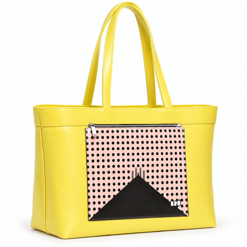 Borsa Biggy | Yellow – Milan Edition Pink – laterale