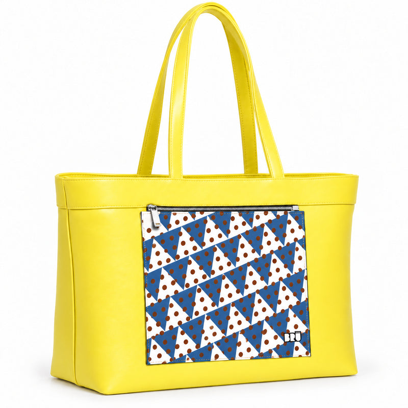 Borsa Biggy | Yellow – Naples Edition Blue – laterale
