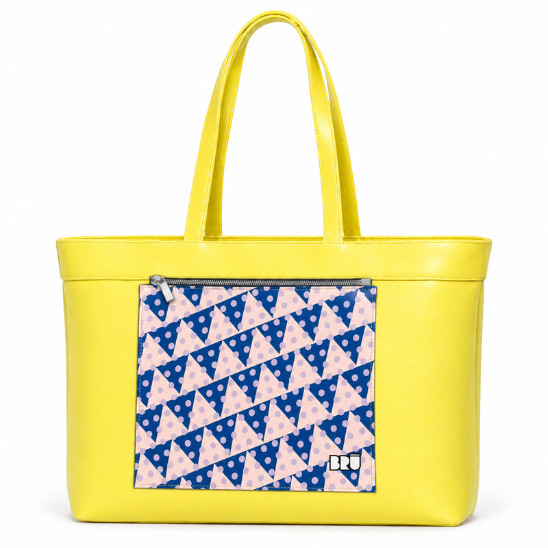 Borsa Biggy | Yellow – Naples Edition Pink – frontale