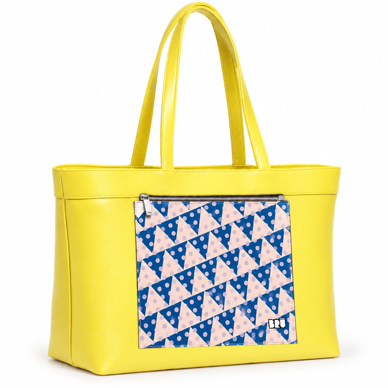 Borsa Biggy | Yellow – Naples Edition Pink – laterale