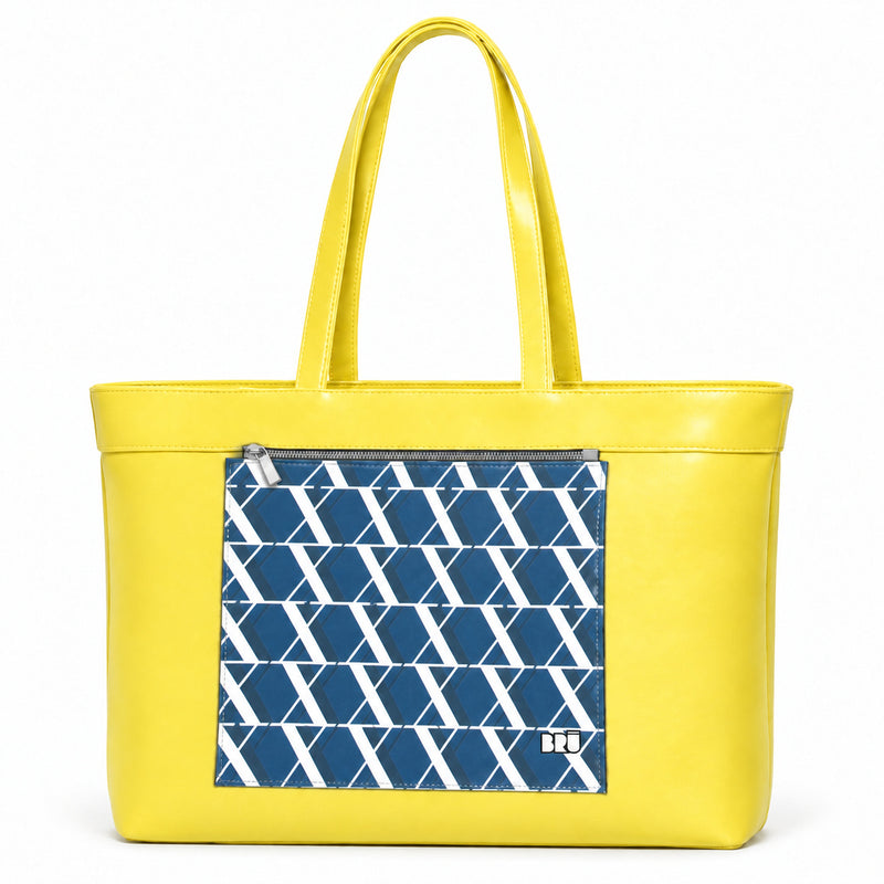 Borsa Biggy | Yellow – Rome Edition Blue – frontale