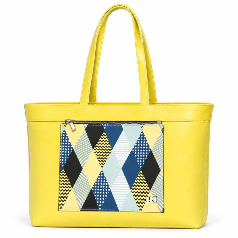Borsa Biggy | Yellow – Venice Edition Blue – frontale