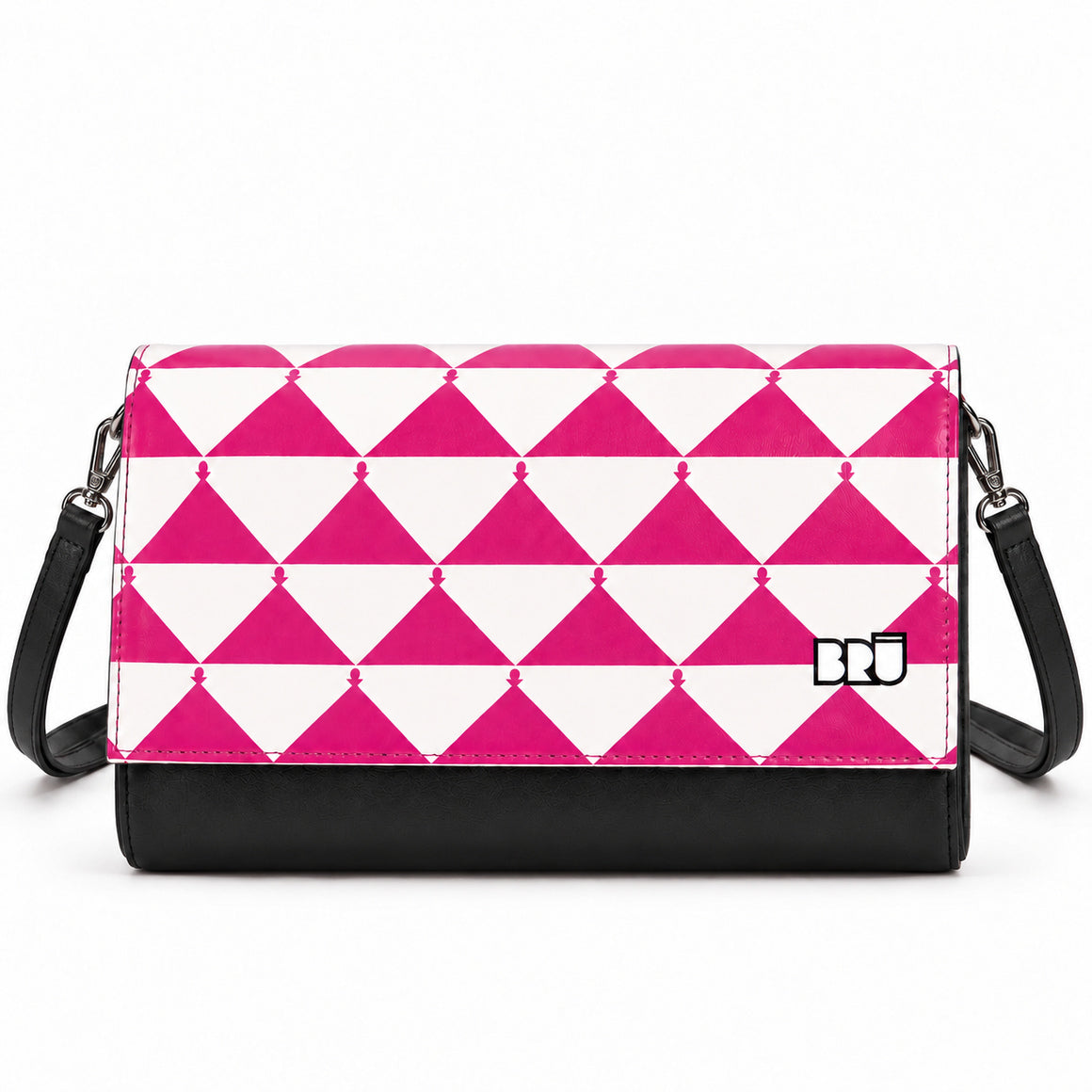 Borsa Muà | Black – Apulia Edition Fuchsia – frontale