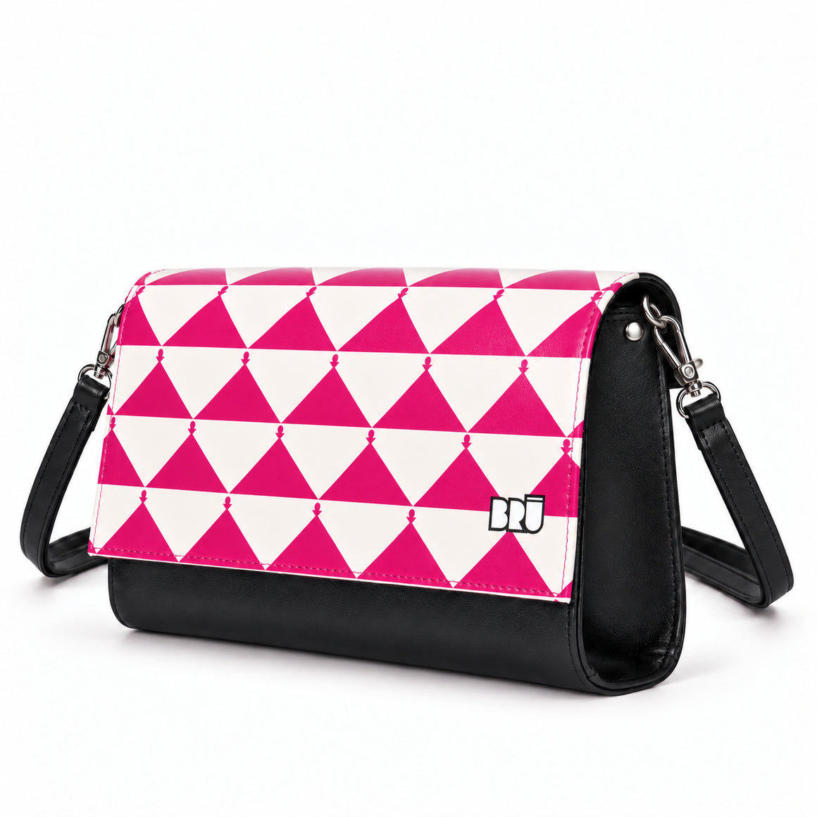 Borsa Muà | Black – Apulia Edition Fuchsia – laterale