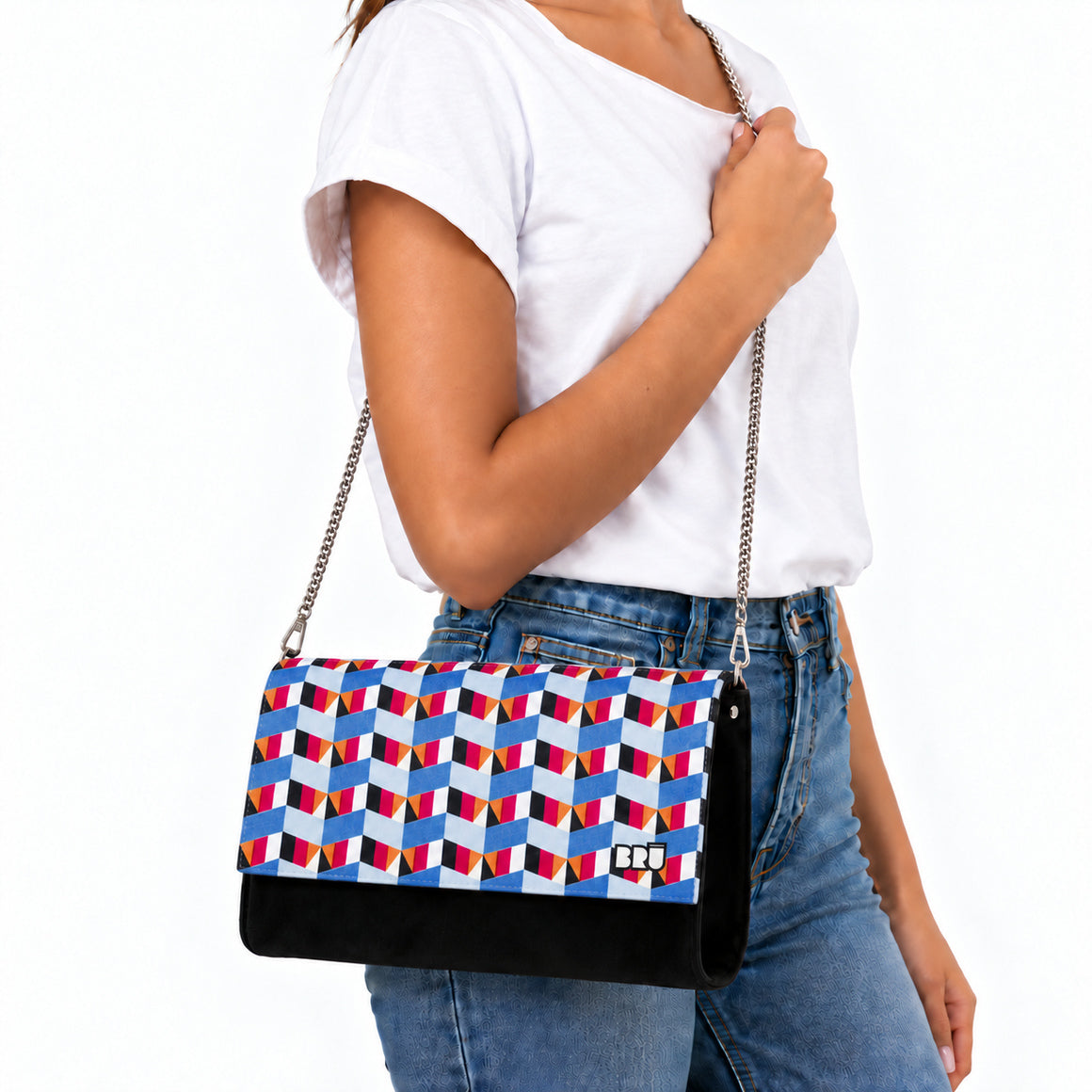 Borsa Muà | Black – Blue Tipi – indossata
