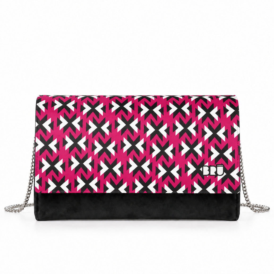 Borsa Muà | Black – Fuchsia Stick – frontale