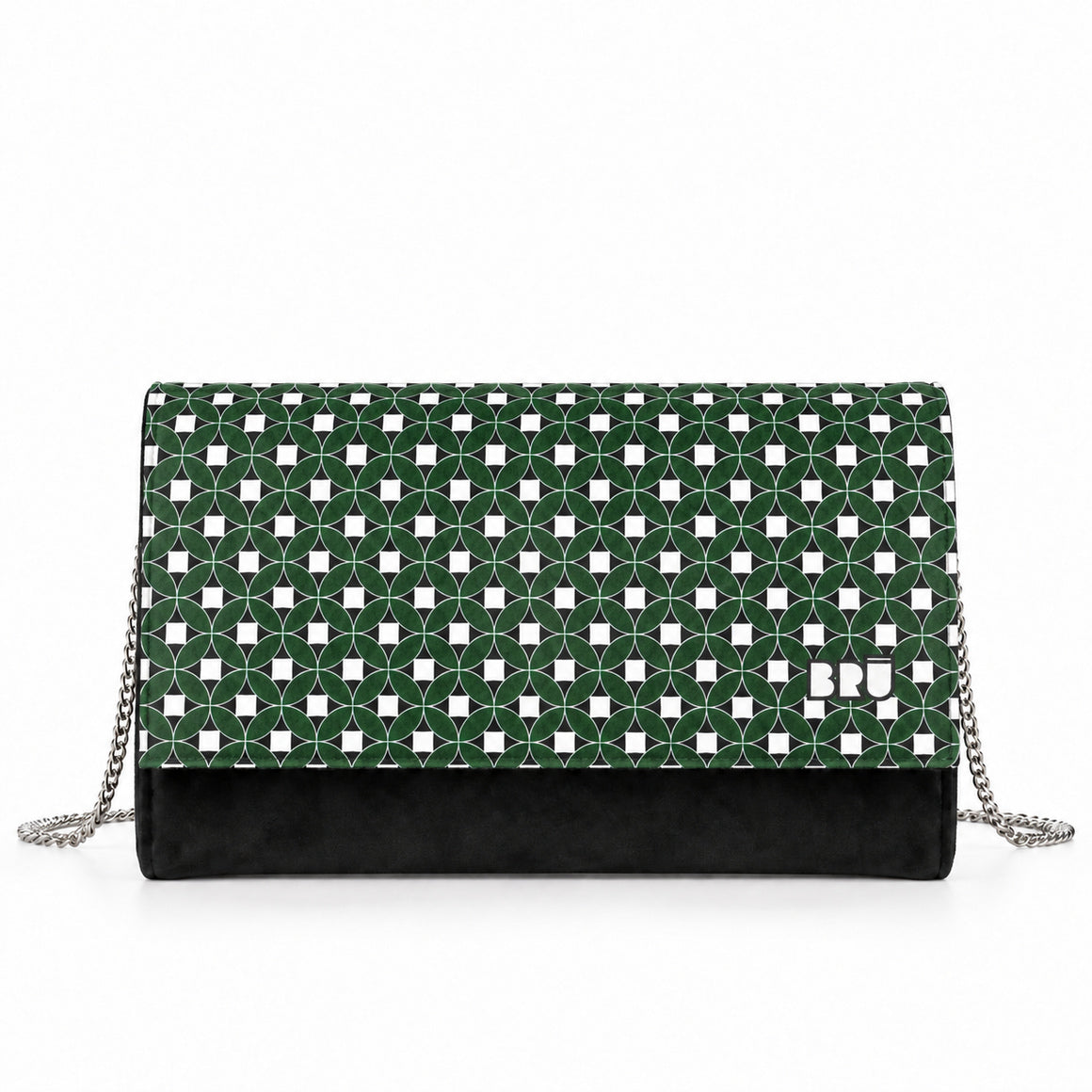 Borsa Muà | Black – Green Floor – frontale