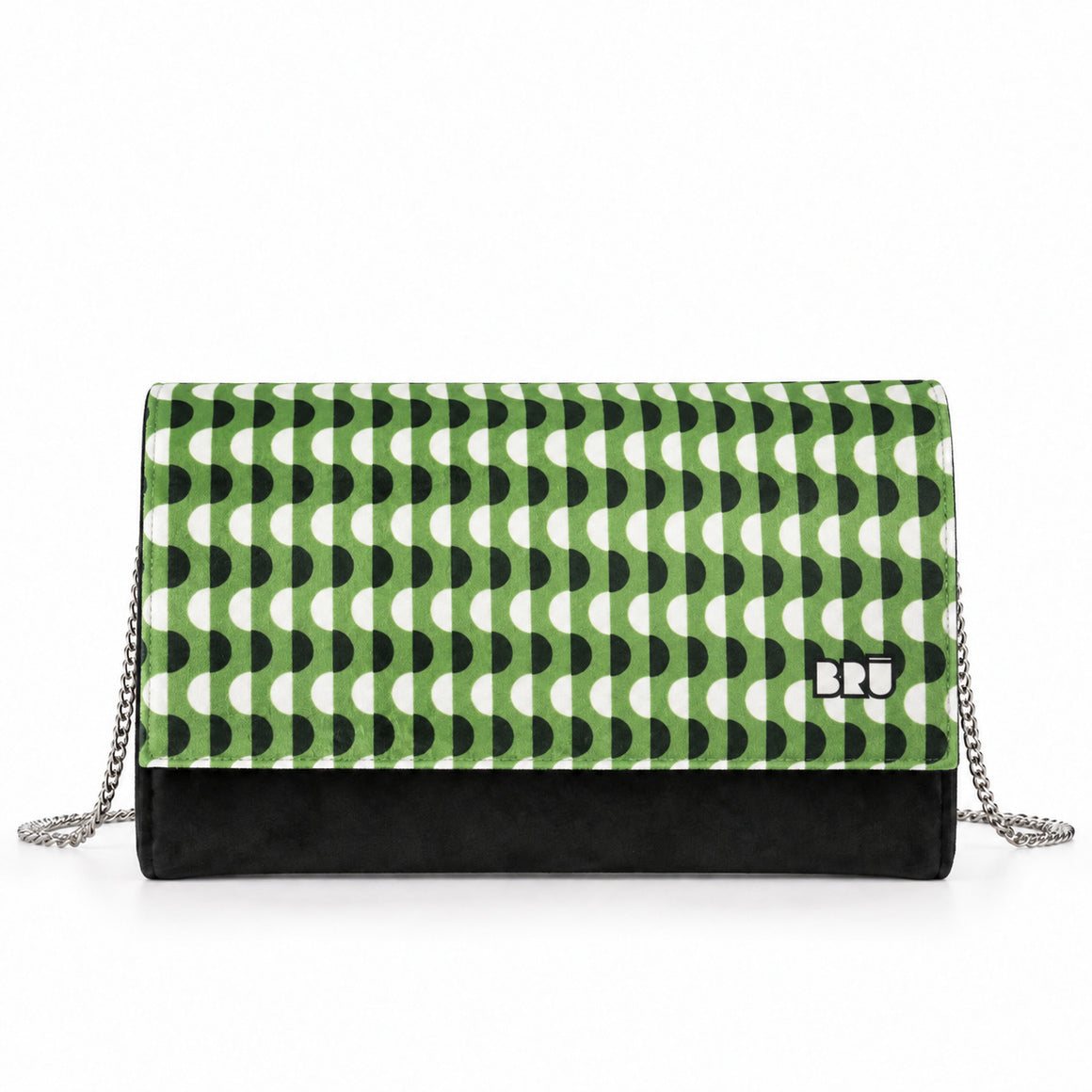 Borsa Muà | Black – Green Waves – frontale