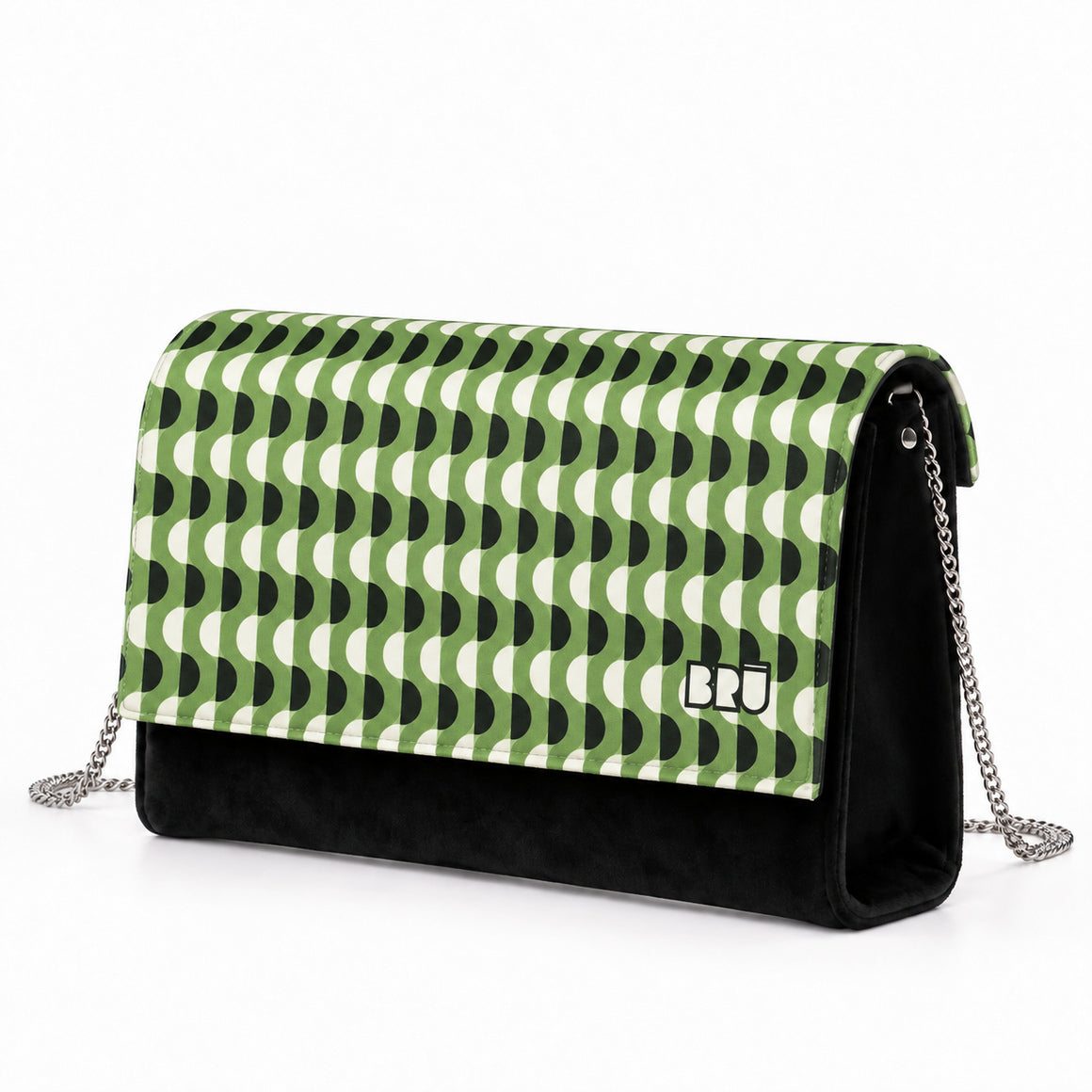 Borsa Muà | Black – Green Waves – laterale