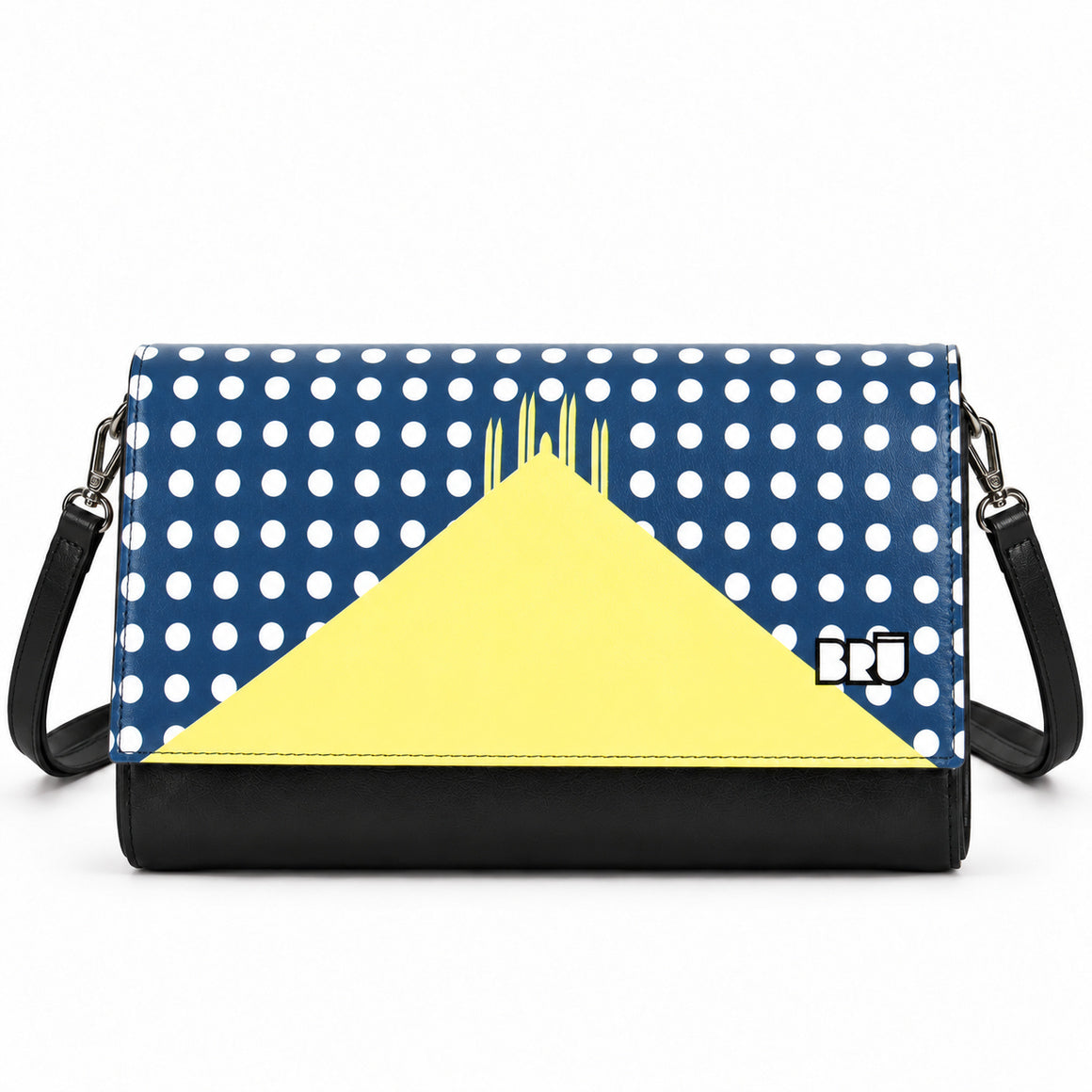 Borsa Muà | Black – Milan Edition Blue – frontale