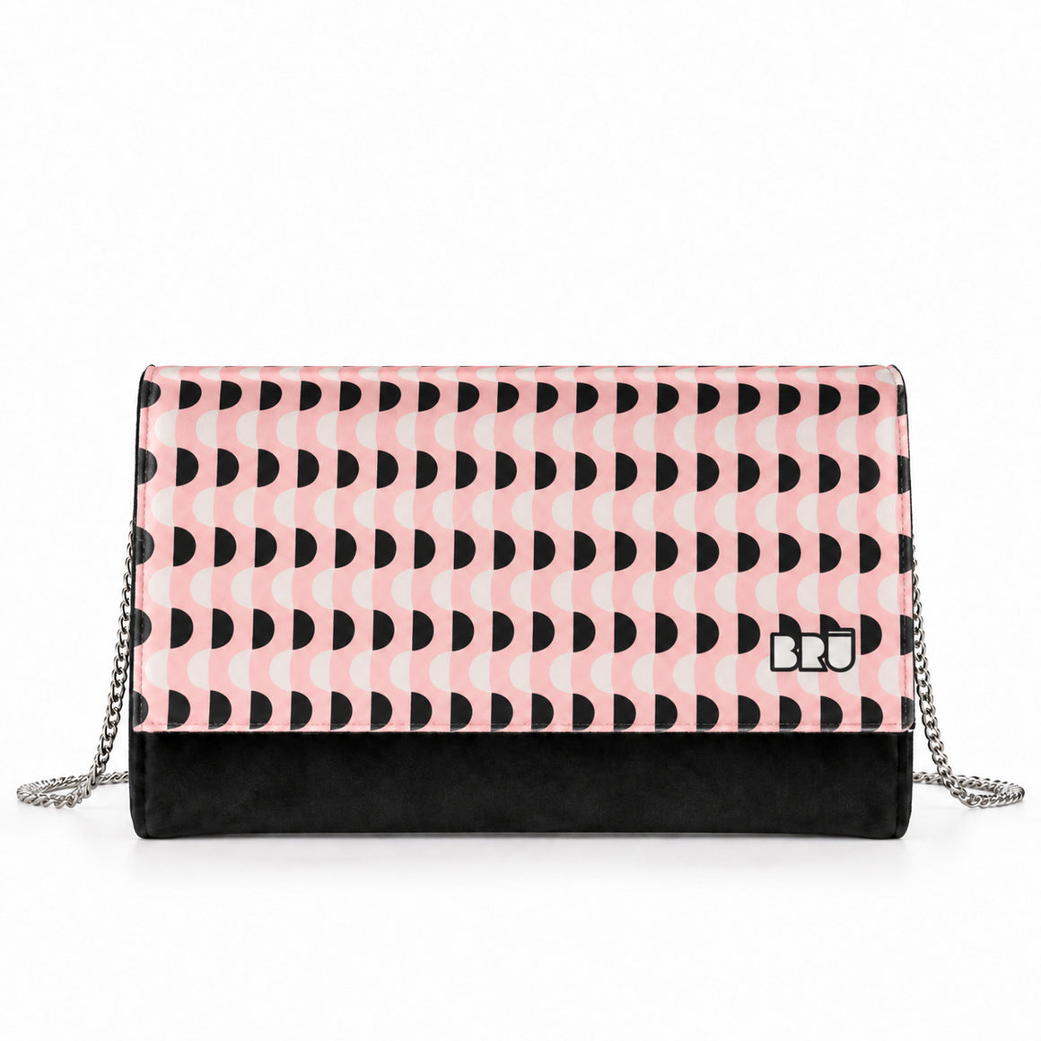 Borsa Muà | Black – Pink Waves – frontale