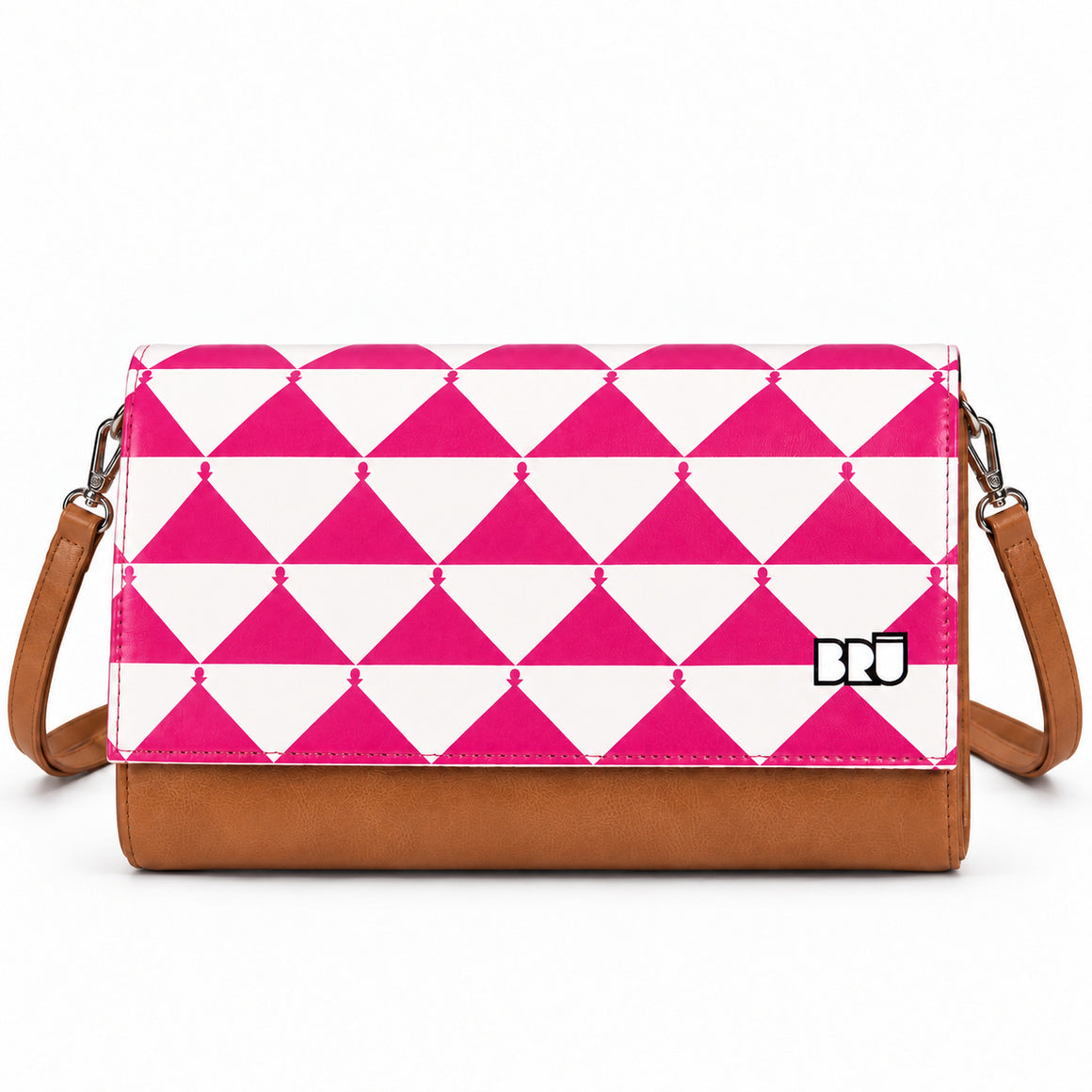Borsa Muà | Brown – Apulia Edition Fuchsia – frontale