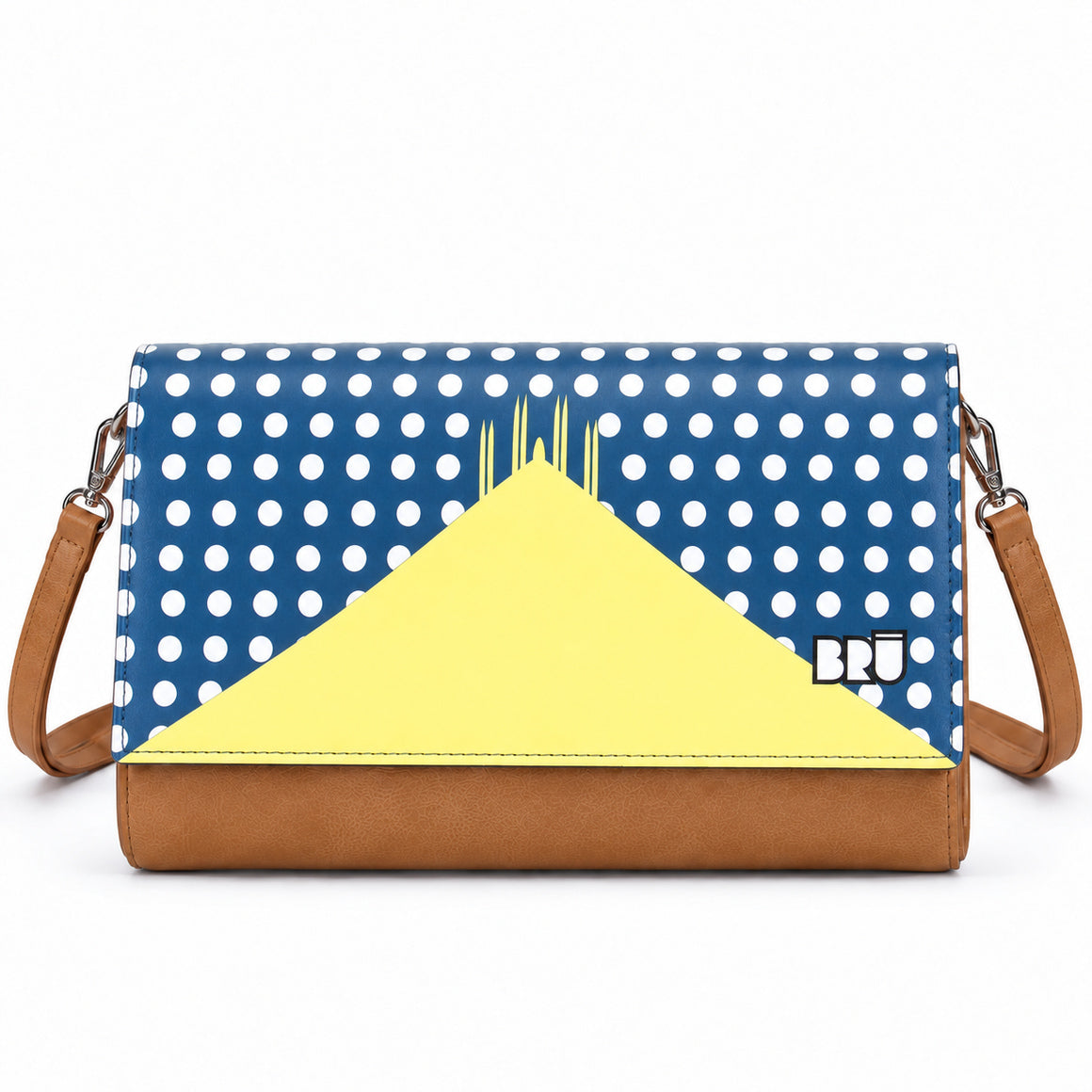 Borsa Muà | Brown – Milan Edition Blue – frontale