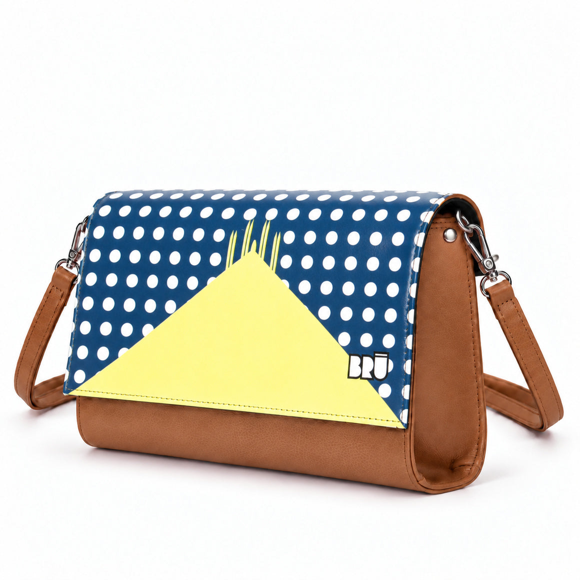 Borsa Muà | Brown – Milan Edition Blue – laterale
