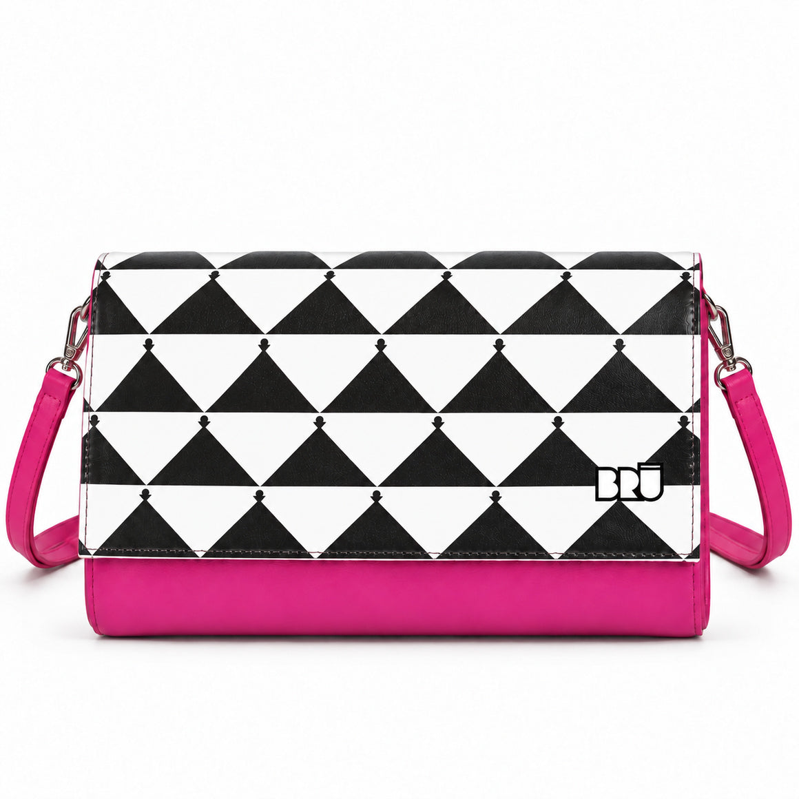 Borsa Muà | Fuchsia – Apulia Edition Black – frontale
