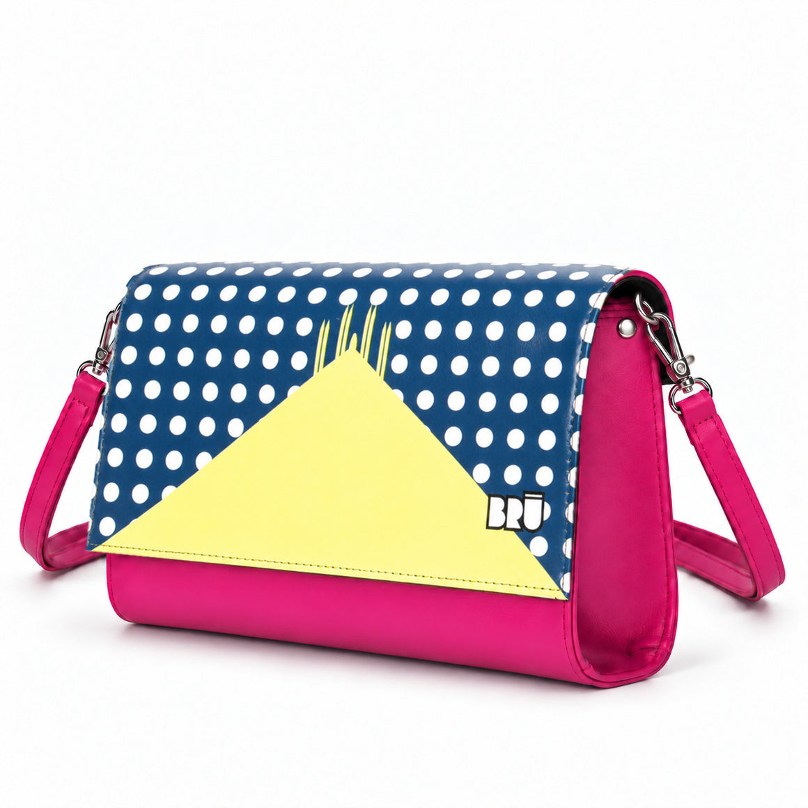 Borsa Muà | Fuchsia – Milan Edition Blue – laterale