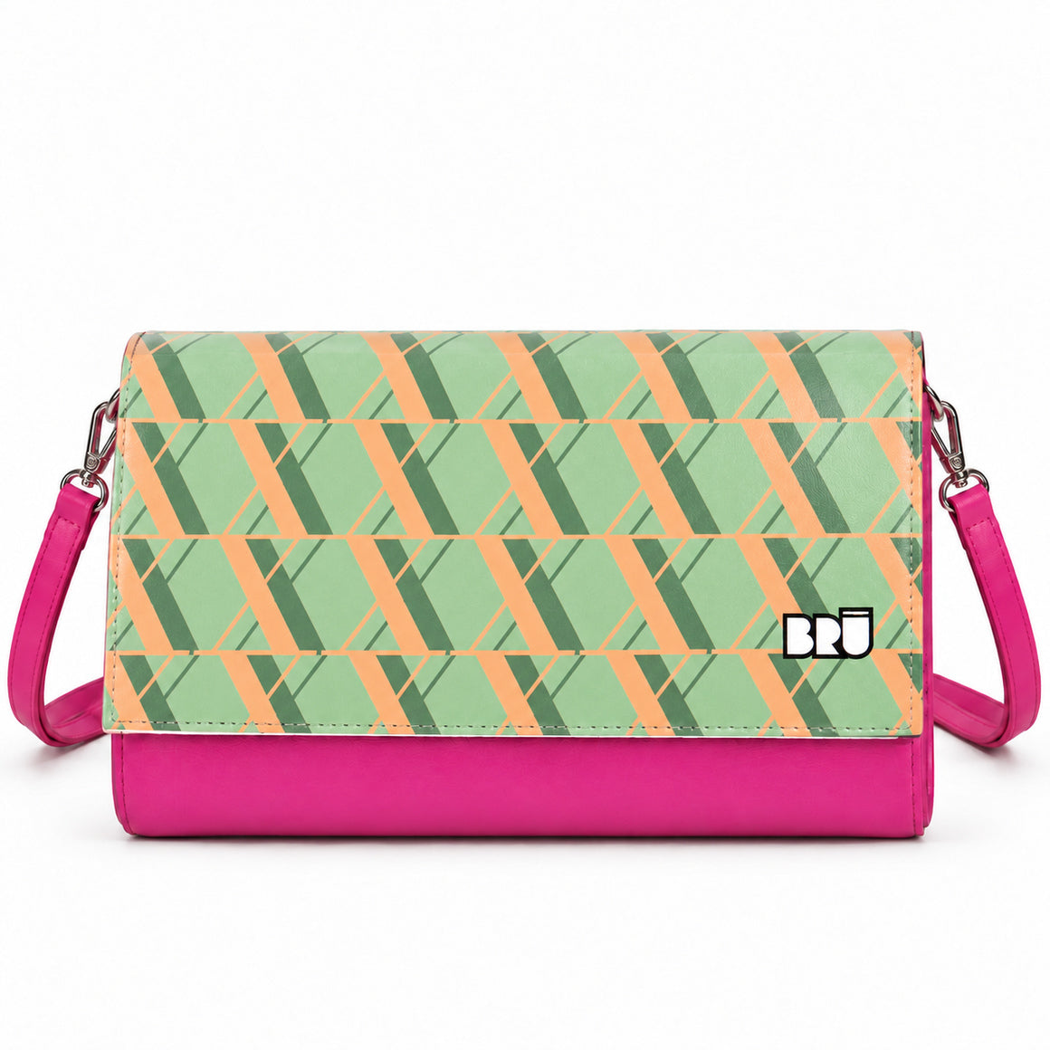 Borsa Muà | Fuchsia – Rome Edition Green – frontale