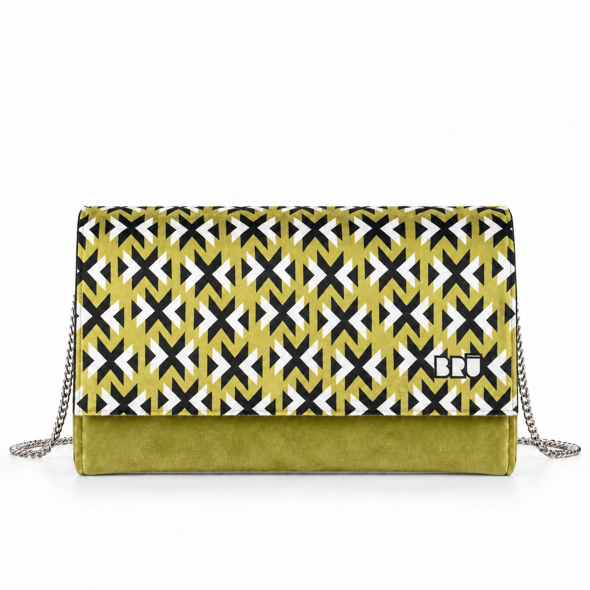 Borsa Muà | Green Lime – Gold Stick – frontale